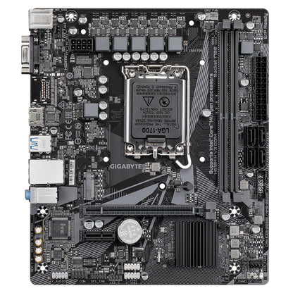 GIGABYTE H610M H V3 DDR4 Motherboard - Supports Intel Core 14th CPUs, 4+1+1 Hybrid Phases Digital VRM, up to 3200MHz DDR4, 1xPCIe 3.0 M.2, GbE LAN, USB 3.2 Gen 1