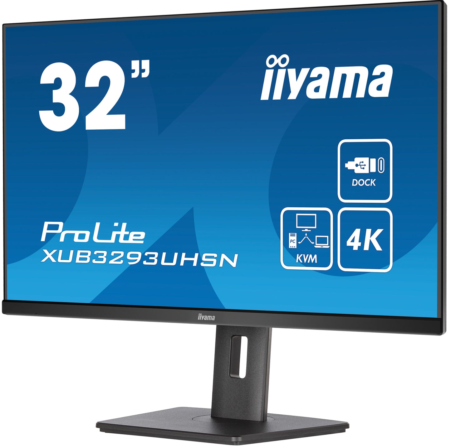 iiyama ProLite XUB3293UHSN-B5 computer monitor 80 cm (31.5") 3840 x 2160 pixels 4K Ultra HD LCD Black