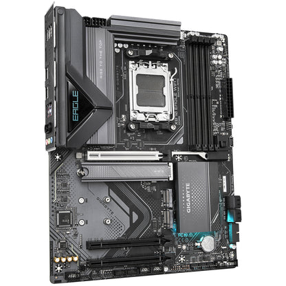 GIGABYTE X870 EAGLE WIFI7 Motherboard - Supports AMD Ryzen 9000 CPUs, 14+2+2 phases VRM, up to 8000MHz DDR5 (OC), 1xPCIe 5.0 + 2xPCIe 4.0, Wi-Fi 7, 2.5GbE LAN, USB 4