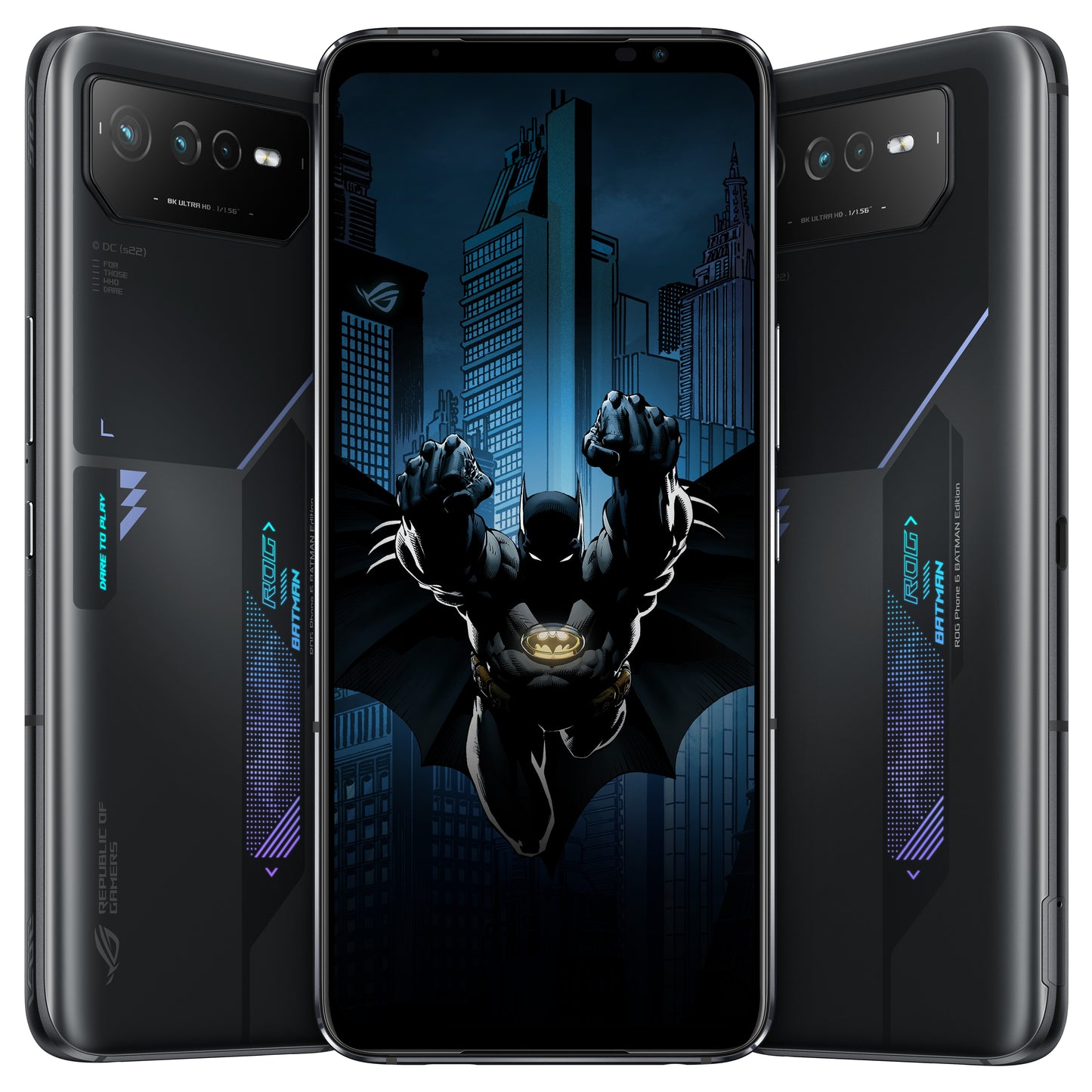 ASUS ROG Phone 6 BATMAN Edition 17.2 cm (6.78") Dual SIM Android 12 5G USB Type-C 12 GB 256 GB 6000 mAh Black