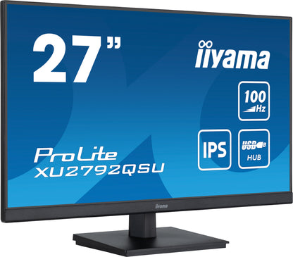 iiyama ProLite computer monitor 68.6 cm (27") 2560 x 1440 pixels Dual WQHD LED Black