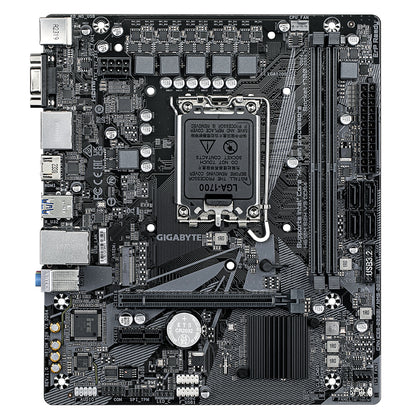 GIGABYTE H610M S2H V3 DDR4 Motherboard - Supports Intel Core 14th CPUs, 4+1+1 Hybrid Digital VRM, up to 3200MHz DDR4, 1xPCIe 3.0 M.2, GbE LAN , USB 3.2 Gen 1