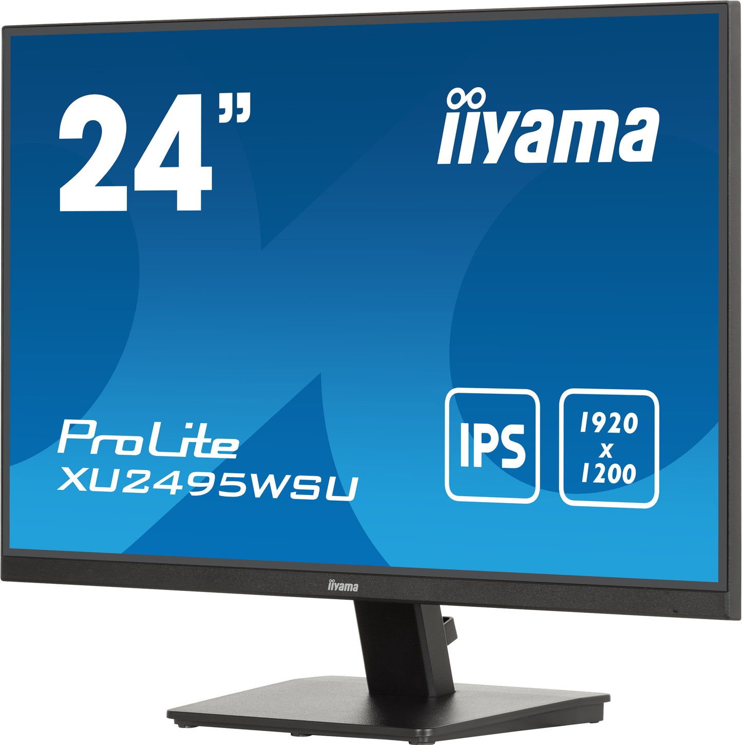 iiyama ProLite XU2495WSU-B7 computer monitor 61 cm (24") 1920 x 1200 pixels 4K Ultra HD LED Black