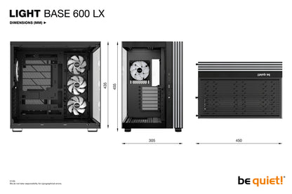 be quiet! LIGHT BASE 600 LX Black Midi Tower