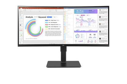 LG 34BQ77QB-B computer monitor 86.4 cm (34") 3440 x 1440 pixels UltraWide Quad HD LED Black