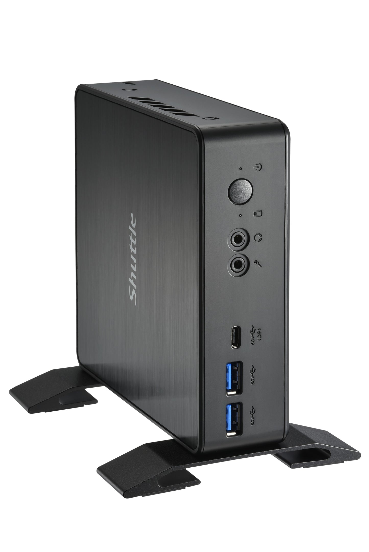 Shuttle XPC Nano PC NC40U5, Intel Core i5-1235U, 1x HDMI, 1x DP,1xUSB-C/DP, 6x USB3.2, 1x 2.5" bay, 2x M.2, 1x LAN, RAID, 24/7 permanent operation, incl. VESA & Stand