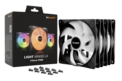 be quiet! LIGHT WINGS LX 140mm PWM 3-Pack Black Computer case Fan 14 cm 3 pc(s)