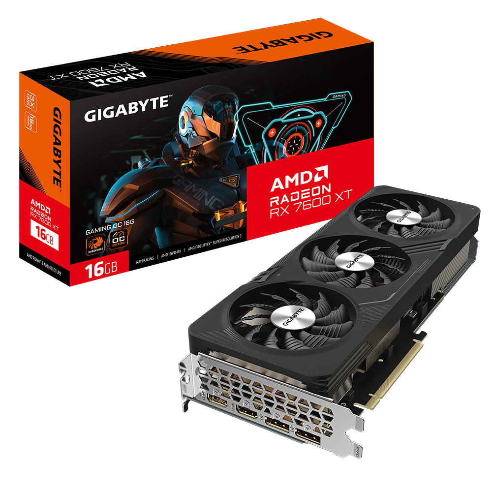 GIGABYTE GAMING Radeon RX 7600 XT OC 16G AMD 16 GB GDDR6