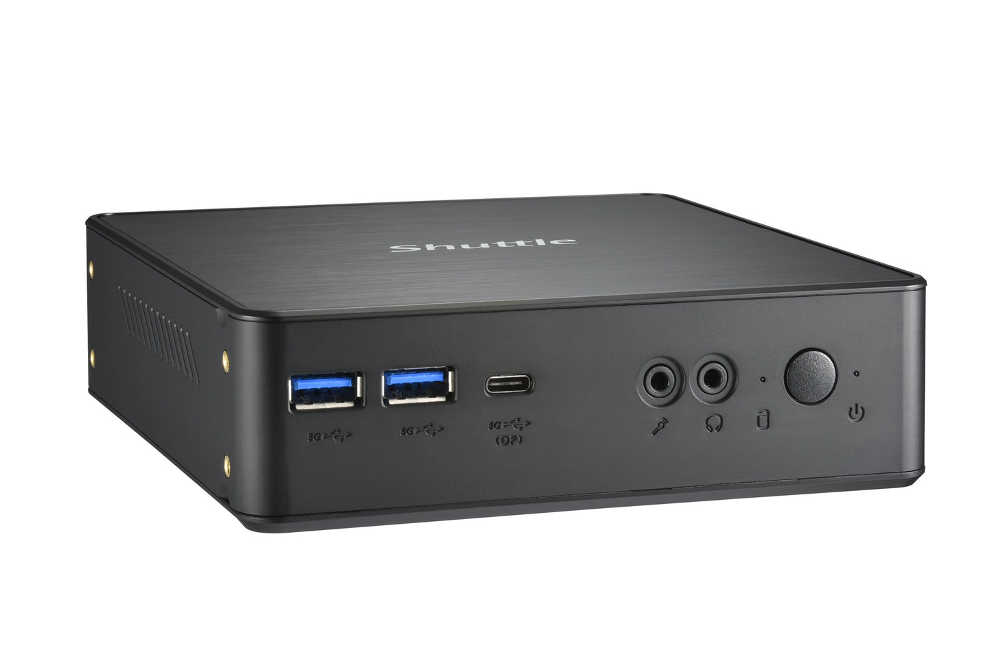 Shuttle XPC Nano PC NC40U5, Intel Core i5-1235U, 1x HDMI, 1x DP,1xUSB-C/DP, 6x USB3.2, 1x 2.5" bay, 2x M.2, 1x LAN, RAID, 24/7 permanent operation, incl. VESA & Stand