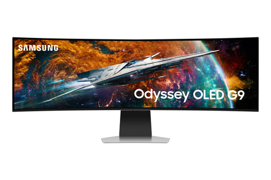 Samsung G95SC computer monitor 124.5 cm (49") 5120 x 1440 pixels Dual QHD OLED Silver