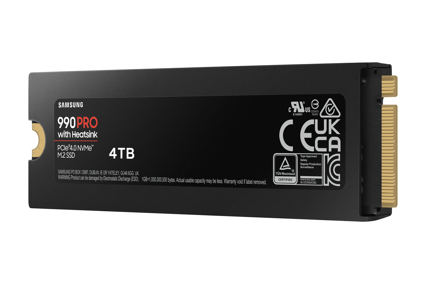 Samsung 990 Pro 4 TB M.2 PCI Express 4.0 NVMe V-NAND TLC