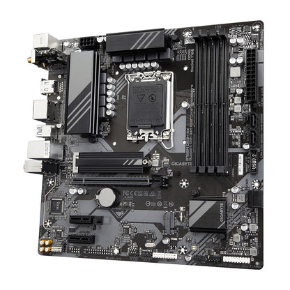 GIGABYTE B760M DS3H AX Motherboard - Supports Intel Core 14th Gen CPUs, 6+2+1 Phases Digital VRM, up to 7600MHz DDR5 (OC), 2xPCIe 4.0 M.2, Wi-Fi 6E, 2.5GbE LAN, USB 3.2 Gen 2