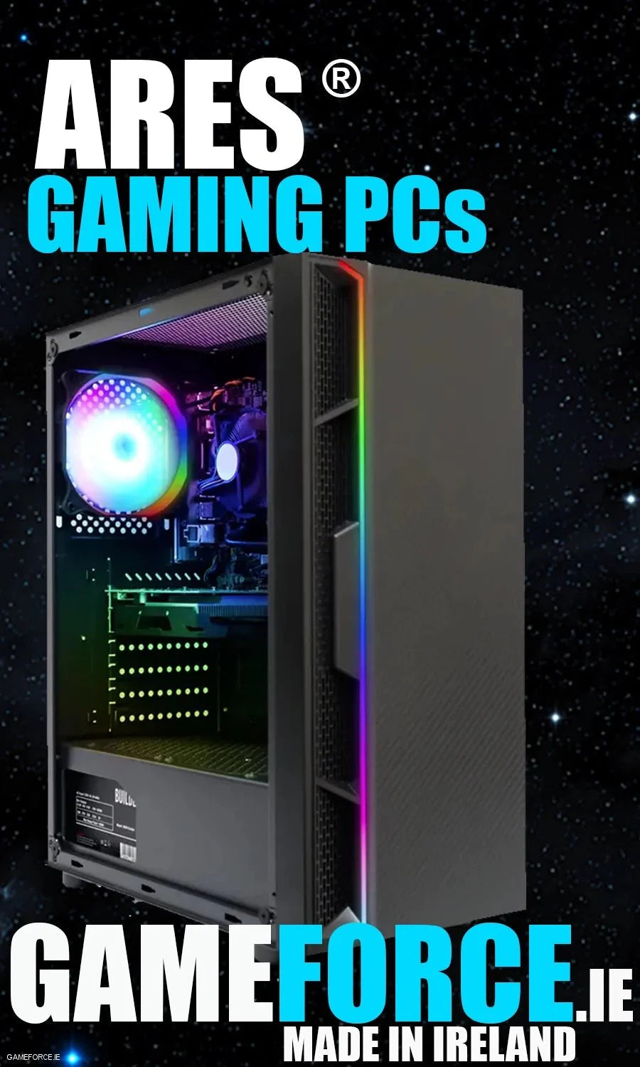 Ares® Intel Core™ i5  14600K - Nvidia GeForce™ RTX 4060 8GB - Custom Gaming Desktop PC - TECHDIRECT GAMEFORCE.IE -  Ireland - Carlow - Dublin - Cork