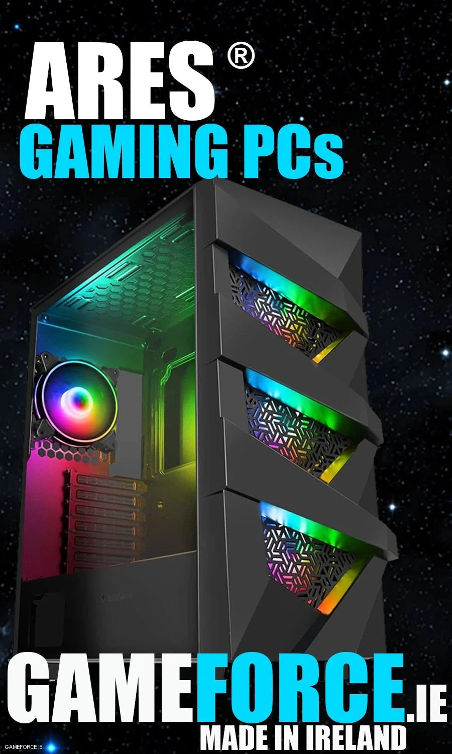 Ares® Intel Core™ i5  14600K - Nvidia GeForce™ RTX 4060 8GB - Custom Gaming Desktop PC - TECHDIRECT GAMEFORCE.IE -  Ireland - Carlow - Dublin - Cork