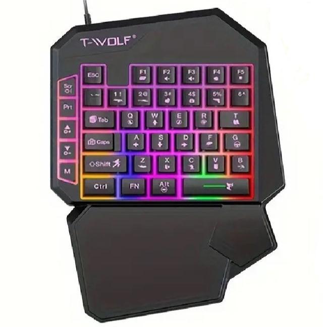 PC-LINK T-VOLF RGB One Handed Gaming Keyboard - TECHDIRECT GAMEFORCE.IE -  Ireland - Carlow - Dublin - Cork
