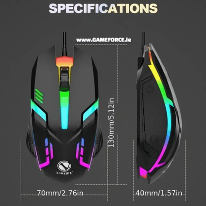 PC-LINK S1 RGB GAMING MOUSE USB WIRED BLACK - TECHDIRECT GAMEFORCE.IE -  Ireland - Carlow - Dublin - Cork